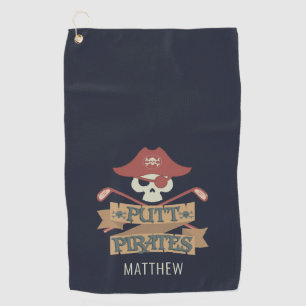 Putt Pirates Golfing Hobby Golf Towel