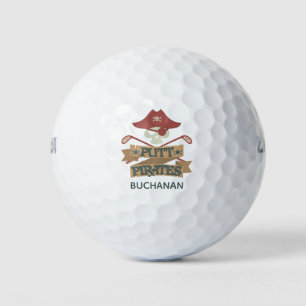 Putt Pirates Golfing Hobby Sports Personalised Golf Balls