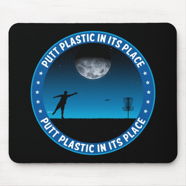 Putt Plastic In Its Place #8 Mouse Mat (Front)