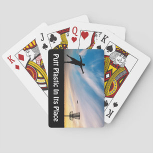 Putt Plastic In Its Place Playing Cards