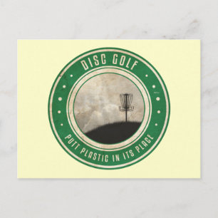 Putt Plastic In Its Place Postcard