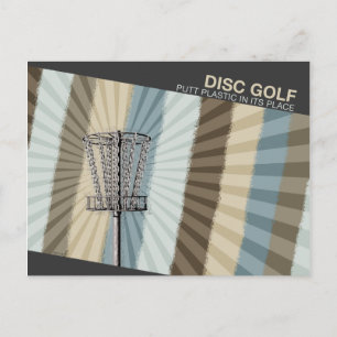 Putt Plastic In Its Place Postcard