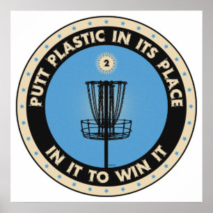 Putt Plastic In Its Place Poster
