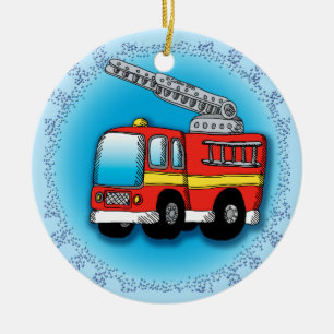 Putt Putt Firetruck  Ornament