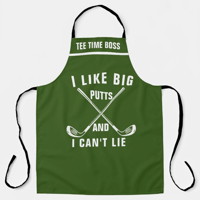 Putt Putt Kitchen Wear For Golfers, Funny Golf Pun Apron (Front)