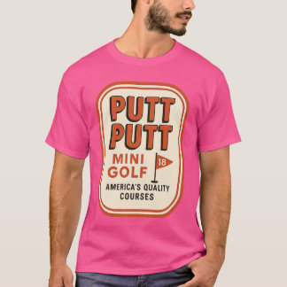 Putt Putt Mini Golf Retro 1980s T-Shirt
