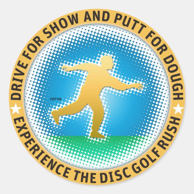 Putter Dude #2 Classic Round Sticker (Front)