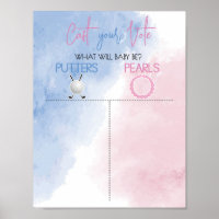 Putters or Pearls Gender Reveal Cast your vote