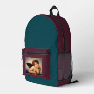 Putti Angel Printed Backpack