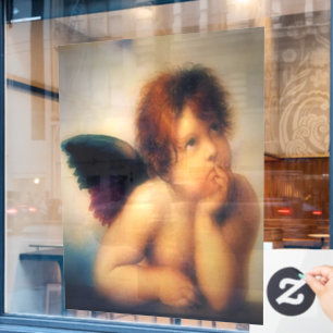 Putti Angel Window Cling