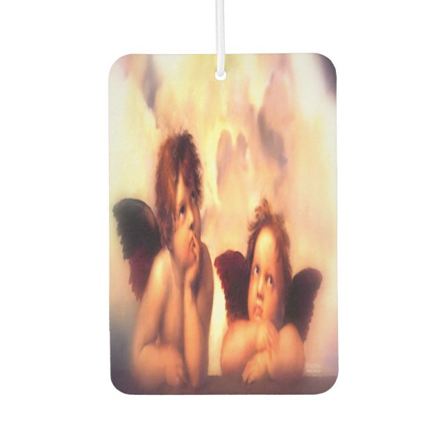 Putti Pair of Angels Car Air Freshener (Front)