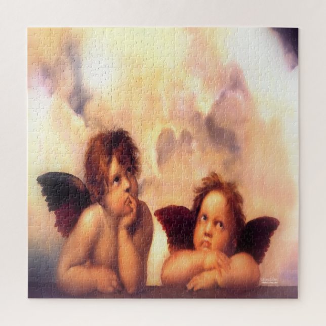Putti Pair of Angels Jigsaw Puzzle (Vertical)