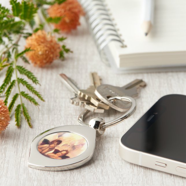 Putti Pair of Angels Key Ring (Side)
