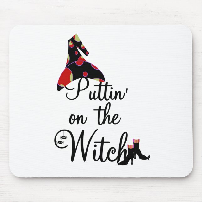 Puttin' on the Witch Mouse Mat (Front)