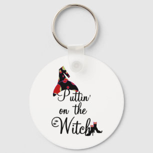 Puttin' on the Witch Tshirts and Gifts Key Ring