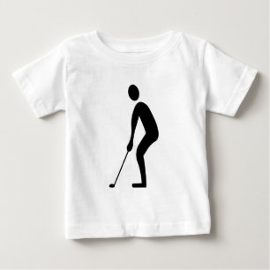 Putting - Black Baby T-Shirt