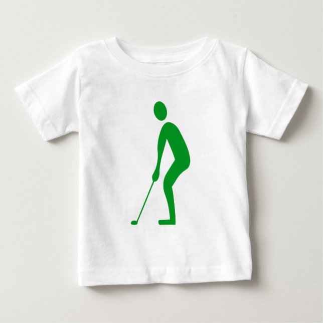 Putting - Grass Green Baby T-Shirt (Front)
