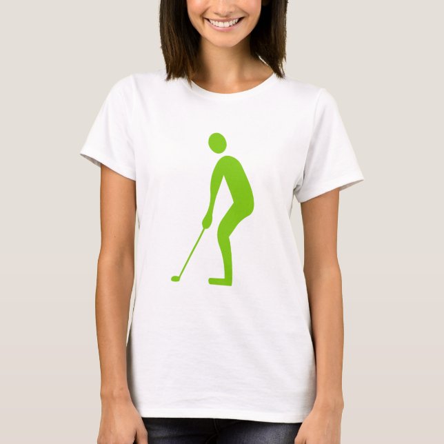 Putting - Martian Green T-Shirt (Front)