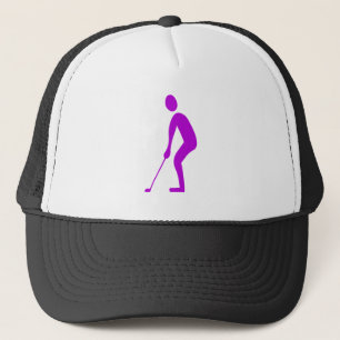Putting - Purple Trucker Hat