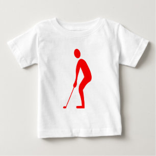 Putting - Red Baby T-Shirt