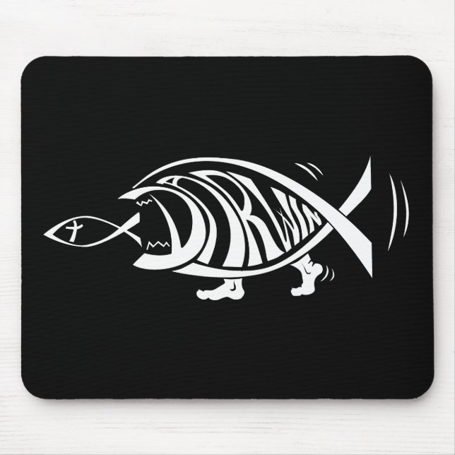 Putting the Win in Darwin (by sethness@deviantart) Mouse Mat (Front)