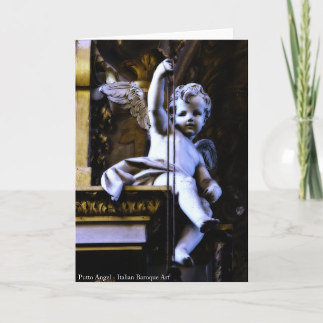 Putto Angel Greeting Card (Front)