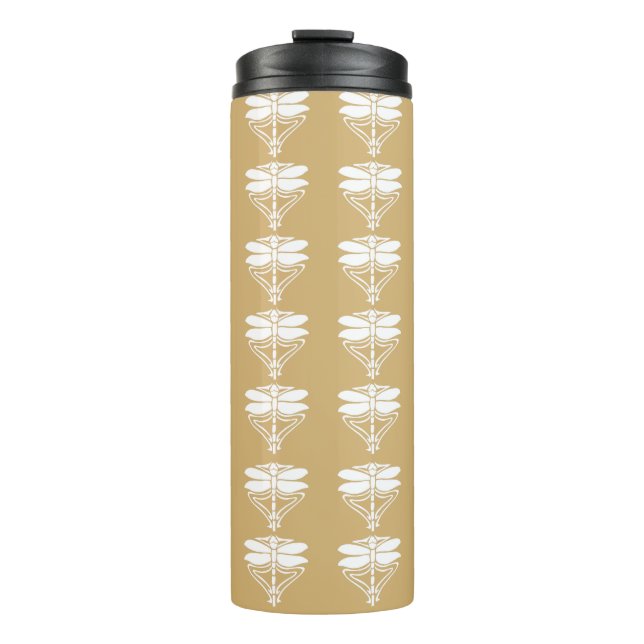 Putty Arts and Crafts Dragonflies Thermal Tumbler (Front)