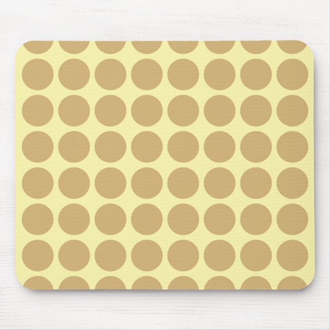 Putty Cream Neutral Dots Mouse Mat (Front)