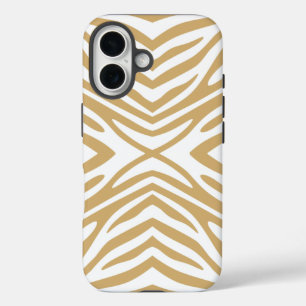 Putty Neutral Zebra iPhone 16 Case