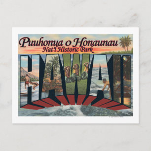 Puuhonua o Honaunau Park, Hawaii Postcard