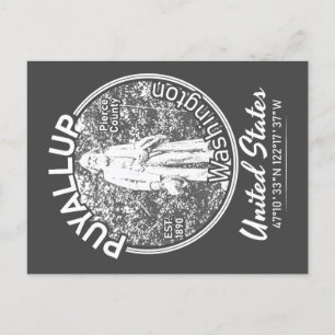 PUYALLUP - WASHINGTON VINTAGE POSTCARD