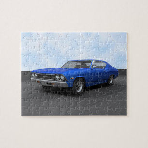 Puzzle: 1969 Chevelle SS: Blue Finish Jigsaw Puzzle