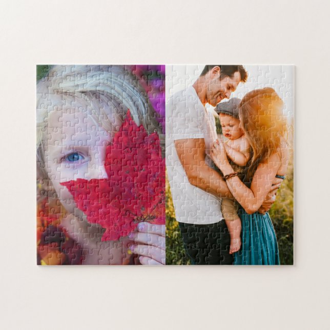 Puzzle 2 Photo Edge Print Personalised (Horizontal)
