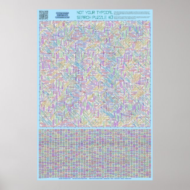 PUZZLE #3: Pi Day - Standard Solved Poster (Front)