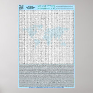 PUZZLE #5: Countries - Standard Poster