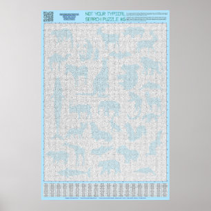 PUZZLE #6: Animal Groups - Chaotic Poster