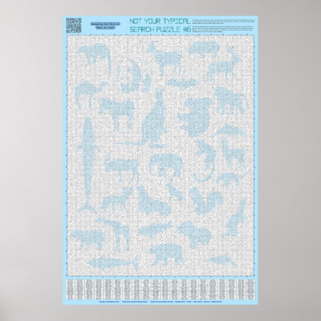 PUZZLE #6: Animal Groups - Standard Poster (Front)
