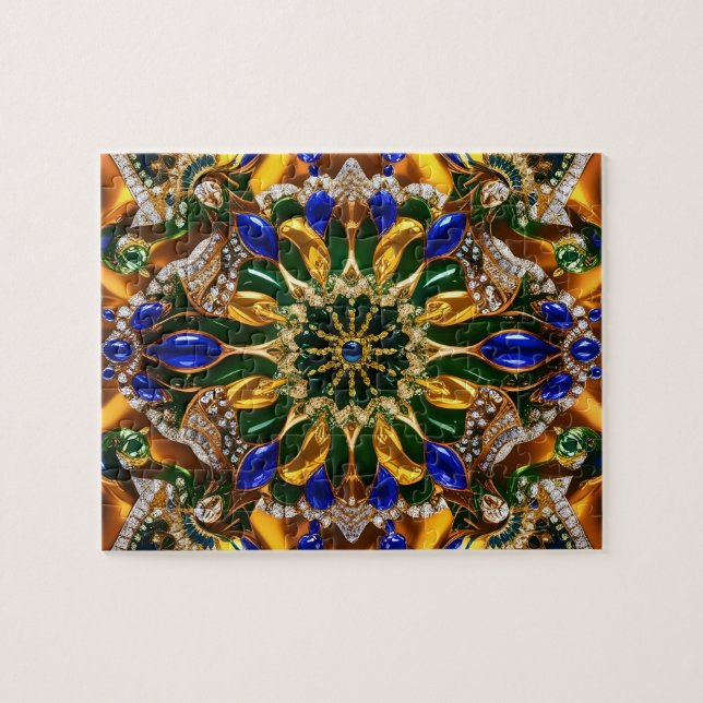 Puzzle abstract modern Design Brazil Colours (Horizontal)