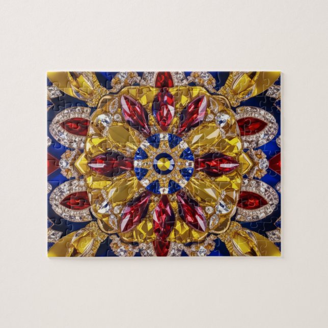 Puzzle abstract modern Design Colombia Colours (Horizontal)