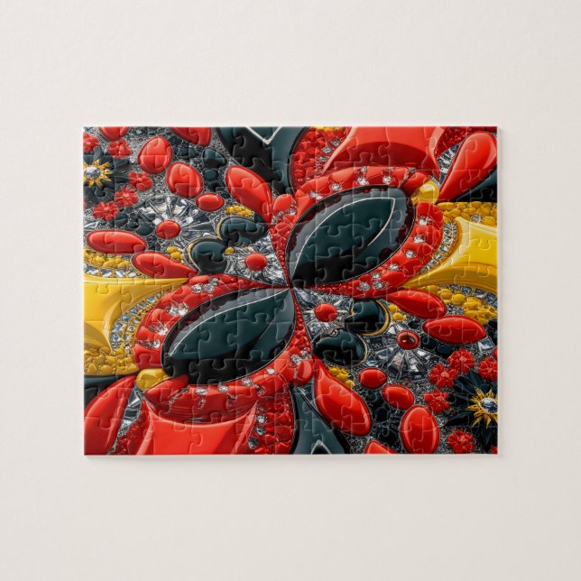 Puzzle abstract modern Design Germany Colours (Horizontal)
