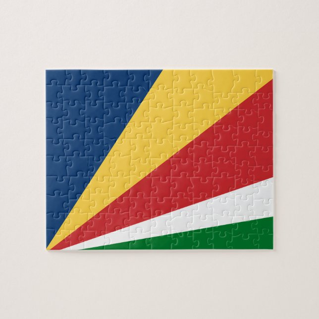 Puzzle abstract modern Design Seychelles Colours (Horizontal)