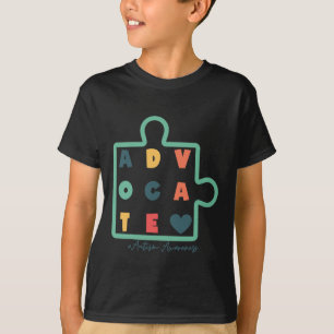 Puzzle Advocate Autism Awareness Autism Support T-Shirt