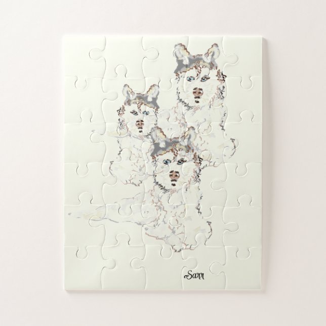 Puzzle " Alaskan Husky (Vertical)