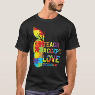 Puzzle Autism Awareness Teacher Accept Understand T-Shirt