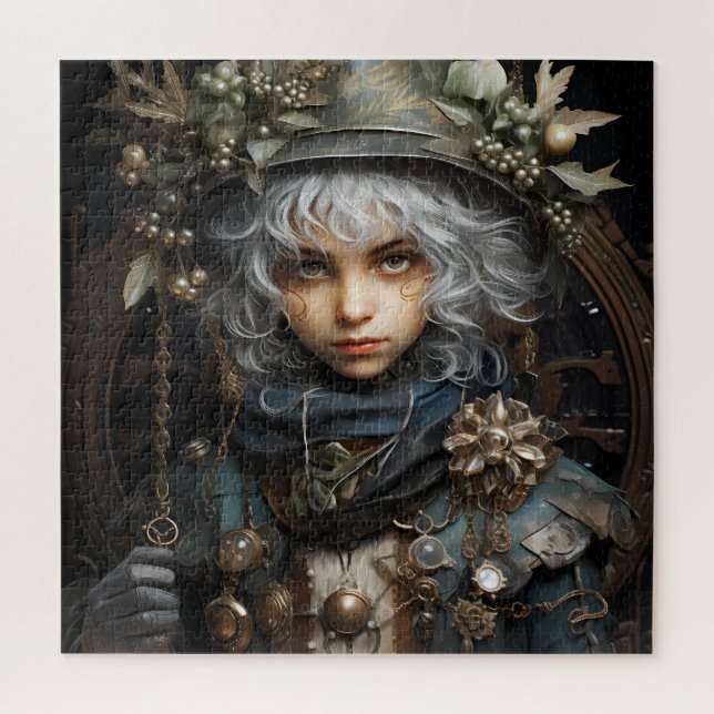 Puzzle Autumn Girl (Vertical)