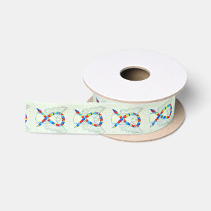 Puzzle Awareness Ribbon Angel Customised Ribbons Satin Ribbon