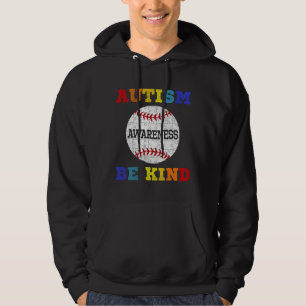 Puzzle Baseball Support Autism Awareness Hoodie
