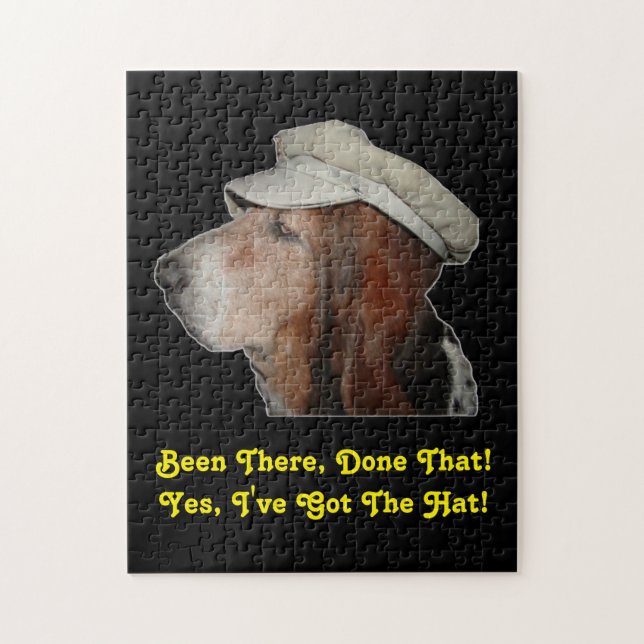 Puzzle Basset Hound Been There Done That (Vertical)