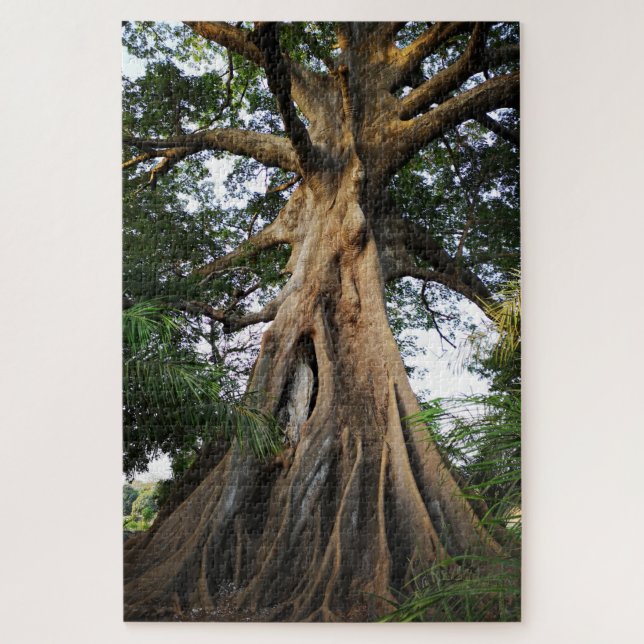 Puzzle Baum in Afrika (Vertical)
