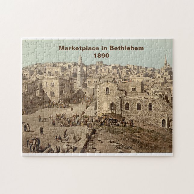 Puzzle: Bethlehem in the Holy Land, 1890 Jigsaw Puzzle (Horizontal)